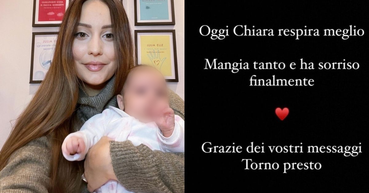 La figlia di Julia Elle non è stata bene: non abbiamo ancora capito cosa  abbia avuto