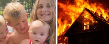 Madre salva i figli dalle fiamme